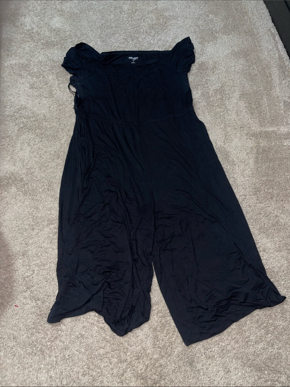torrid Black Wide-Leg Scoop Neck Jumpsuit
